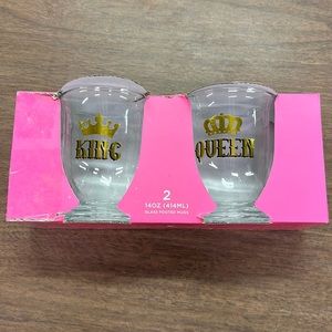 Brand new Bebe glass footed mugs